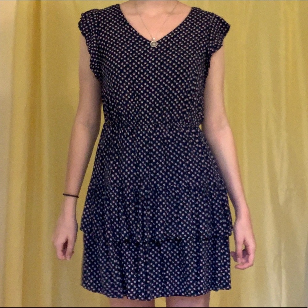 Navy Blue Floral Summer Dress from Altar’d State